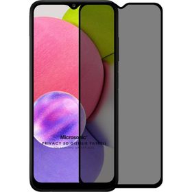 Microsonic Samsung Galaxy A03S Privacy 5D Gizlilik Filtreli Siyah Cam Ekran Koruyucu