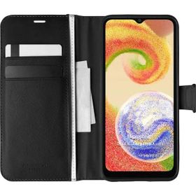 Microsonic Samsung Galaxy A04 Delux Leather Wallet Siyah Kılıf
