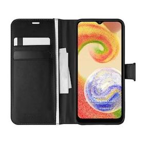 Microsonic Samsung Galaxy A04 Delux Leather Wallet Siyah Kılıf