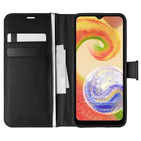 Microsonic Samsung Galaxy A04 Delux Leather Wallet Siyah Kılıf