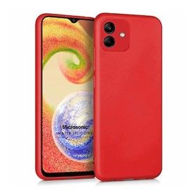Microsonic Samsung Galaxy A04 Matte Silicone Kırmızı Kılıf