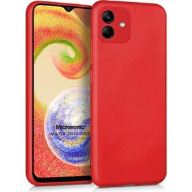 Microsonic Samsung Galaxy A04 Matte Silicone Kırmızı Kılıf