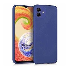 Microsonic Samsung Galaxy A04 Matte Silicone Lacivert Kılıf