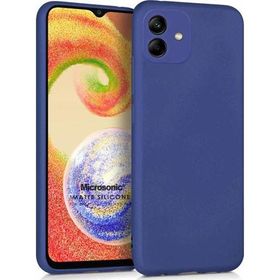 Microsonic Samsung Galaxy A04 Matte Silicone Lacivert Kılıf