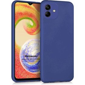 Microsonic Samsung Galaxy A04 Matte Silicone Lacivert Kılıf