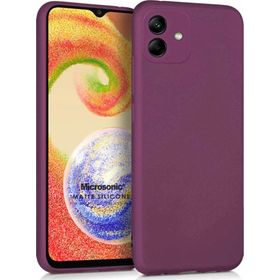 Microsonic Samsung Galaxy A04 Matte Silicone Mor Kılıf