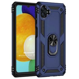 Microsonic Samsung Galaxy A04 Military Ring Holder Lacivert Kılıf