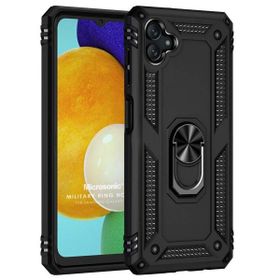 Microsonic Samsung Galaxy A04 Military Ring Holder Siyah Kılıf