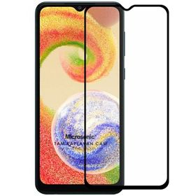Microsonic Samsung Galaxy A04 Tam Kaplayan Temperli Siyah Cam Ekran Koruyucu