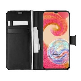 Microsonic Samsung Galaxy A04E Delux Leather Wallet Siyah Kılıf