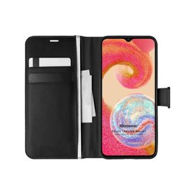 Microsonic Samsung Galaxy A04E Delux Leather Wallet Siyah Kılıf