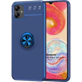 Microsonic Samsung Galaxy A04E Kickstand Ring Holder Lacivert Kılıf