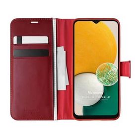 Microsonic Samsung Galaxy A04S Delux Leather Wallet Kırmızı Kılıf