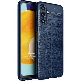 Microsonic Samsung Galaxy A04S Deri Dokulu Silikon Lacivert Kılıf