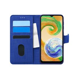 Microsonic Samsung Galaxy A04S Fabric Book Wallet Kırmızı Kılıf