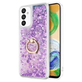 Microsonic Samsung Galaxy A04S Glitter Liquid Holder Beyaz Kılıf