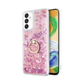 Microsonic Samsung Galaxy A04S Glitter Liquid Holder Beyaz Kılıf