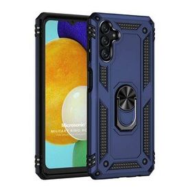 Microsonic Samsung Galaxy A04S Military Ring Holder Lacivert Kılıf