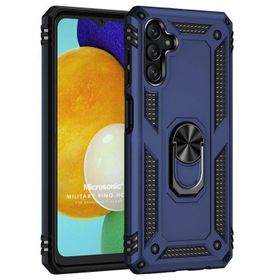 Microsonic Samsung Galaxy A04S Military Ring Holder Lacivert Kılıf