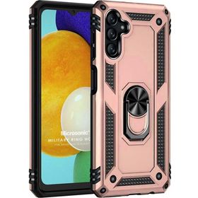 Microsonic Samsung Galaxy A04S Military Ring Holder Rose Gold Kılıf