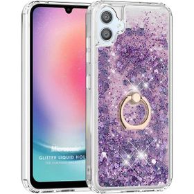 Microsonic Samsung Galaxy A05 Glitter Liquid Holder Mor Kılıf