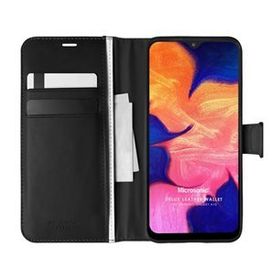 Microsonic Samsung Galaxy A10 Delux Leather Wallet Siyah Kılıf