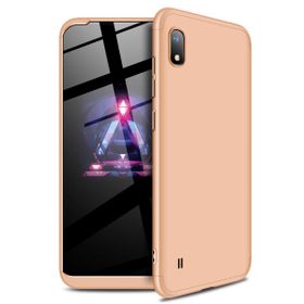 Microsonic Samsung Galaxy A10 Double Dip 360 Protective Gold Kılıf