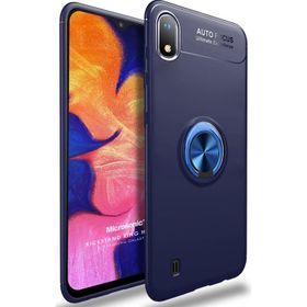 Microsonic Samsung Galaxy A10 Kickstand Ring Holder Kırmızı Kılıf