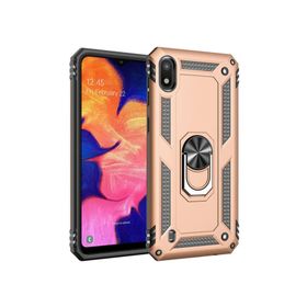 Microsonic Samsung Galaxy A10 Military Ring Holder Gold Kılıf