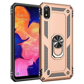 Microsonic Samsung Galaxy A10 Military Ring Holder Gold Kılıf