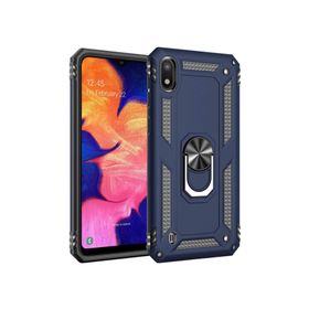 Microsonic Samsung Galaxy A10 Military Ring Holder Lacivert Kılıf