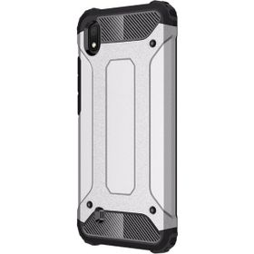 Microsonic Samsung Galaxy A10 Rugged Armor Gümüş Kılıf
