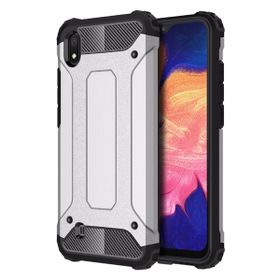 Microsonic Samsung Galaxy A10 Rugged Armor Gümüş Kılıf