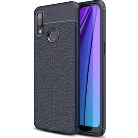 Microsonic Samsung Galaxy A10s Deri Dokulu Lacivert Telefon Kılıf