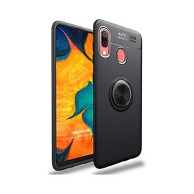 Microsonic Samsung Galaxy A10S Kickstand Ring Holder Lacivert Kılıf