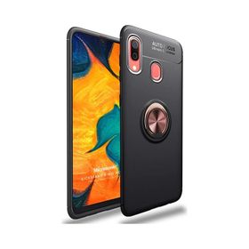 Microsonic Samsung Galaxy A10S Kickstand Ring Holder Lacivert Kılıf