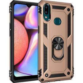 Microsonic Samsung Galaxy A10S Military Ring Holder Gold Kılıf
