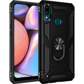 Microsonic Samsung Galaxy A10S Military Ring Holder Siyah Kılıf