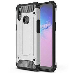 Microsonic Samsung Galaxy A10S Rugged Armor Gümüş Kılıf