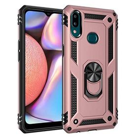 Microsonic Samsung Galaxy A10s Uyumlu Military Ring Holder Rose Gold Kılıf