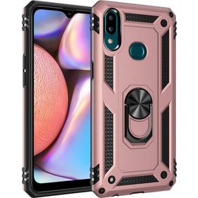 Microsonic Samsung Galaxy A10s Uyumlu Military Ring Holder Rose Gold Kılıf