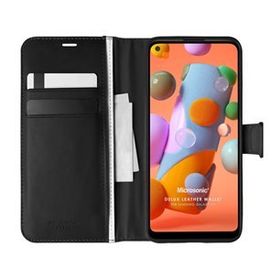 Microsonic Samsung Galaxy A11 Delux Leather Wallet Siyah Kılıf