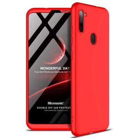 Microsonic Samsung Galaxy A11 Double Dip 360 Protective Kırmızı Kılıf