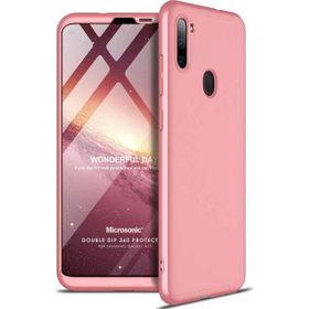Microsonic Samsung Galaxy A11 Double Dip 360 Protective Rose Gold Kılıf