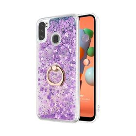 Microsonic Samsung Galaxy A11 Glitter Liquid Holder Pembe Kılıf