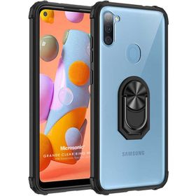 Microsonic Samsung Galaxy A11 Grande Clear Ring Holder Kılıf