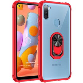 Microsonic Samsung Galaxy A11 Grande Clear Ring Holder Kılıf