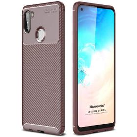 Microsonic Samsung Galaxy A11 Legion Series Kahverengi Kılıf