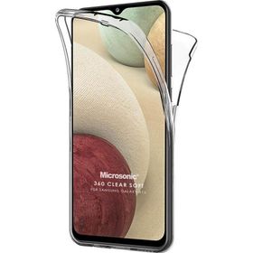 Microsonic Samsung Galaxy A12 6 Tarafı Tam Full Koruma 360 Clear Soft Şeffaf Kılıf