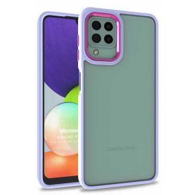 Microsonic Samsung Galaxy A12 Bright Planet Lila Kılıf
